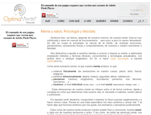 Tablet Screenshot of optimamente.com